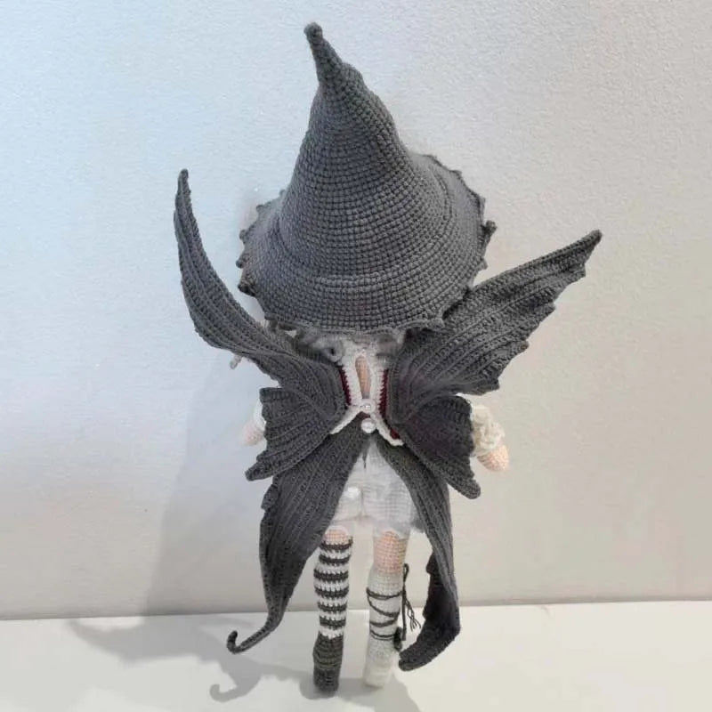 Handmade Knitting Doll Crochet Magic Fairy Doll, Whimsical Home Accessories, Craft Ornament For Room Decor
