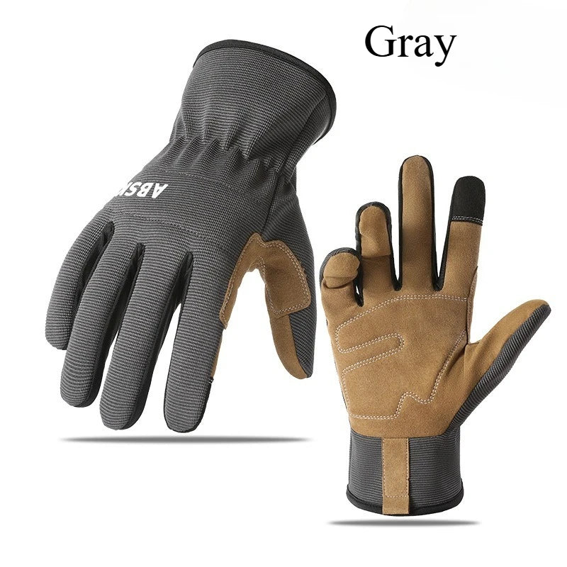 Garden Work Gloves Anti-Slip Abrasion Resistant Touchscreen Protective Thorn Proof for Gardening Planting Repair