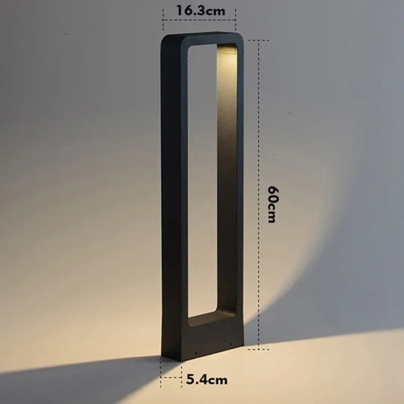 Garden Light LED Lawn lamps Outdoor Waterproof Modern Aluminum Square Lamp for Garden Lawn Gate Park Landscape Decoration