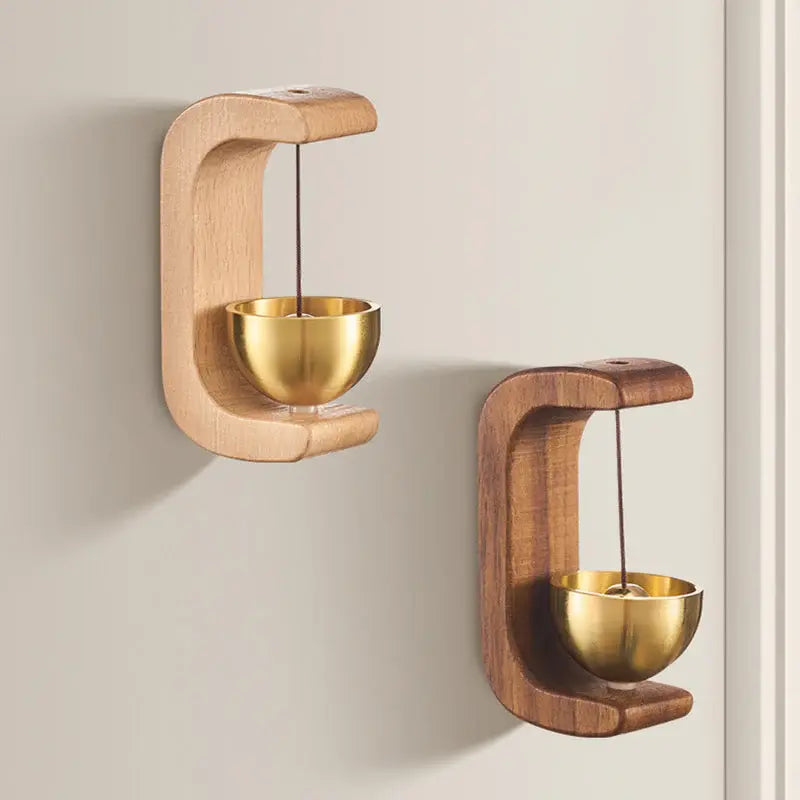 Wooden Door Chime Bell | Minimalist Hanging Decor for Home Entryway