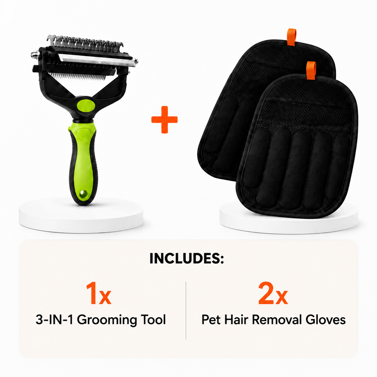 3-IN-1 Professional Pet Grooming Tool for Dogs & Cats