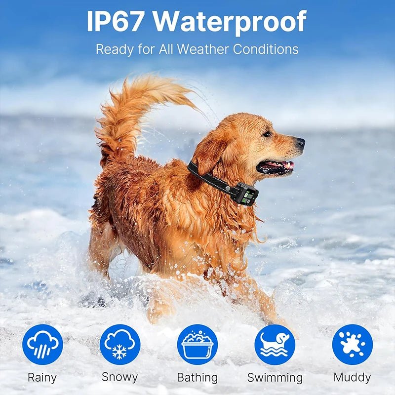 2026 Upgrade GPS Wireless Dog Fence & Training Collar – Electric Shock Bark Stopper & Pet Trainer