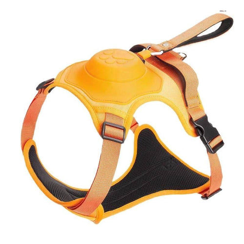 2-in-1 Dog Harness with Auto-Retractable Leash — Hands-Free, Anti-Pull, All Breeds