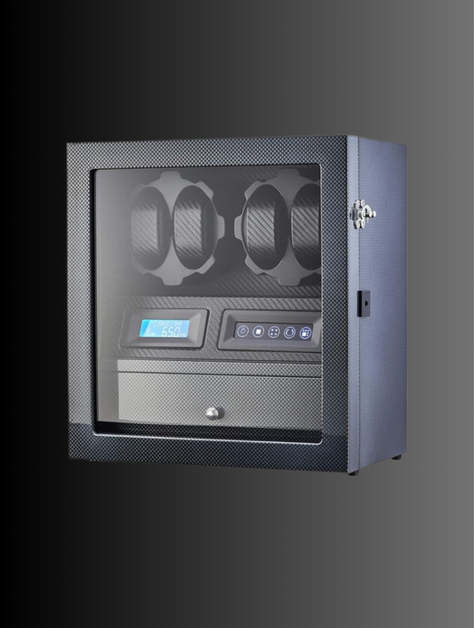 4 watch winders with 5 watch memories, LCD display