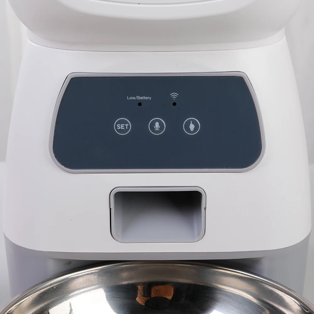 3.5L WiFi Smart Automatic Pet Feeder with Voice Recorder – Large Capacity Cat & Dog Food Dispenser