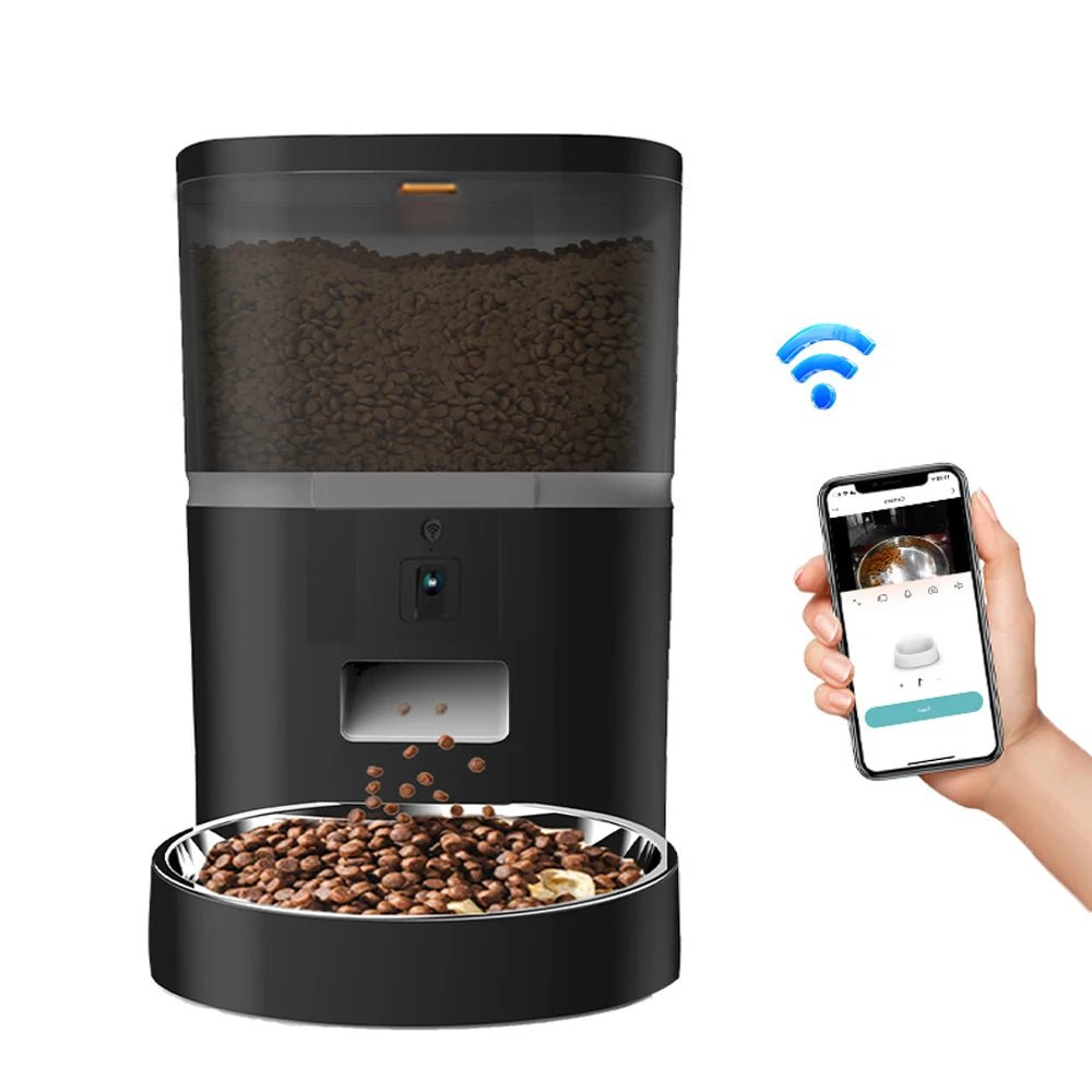 4L Smart Auto Pet Feeder with HD Camera – Feed Two Pets Remotely