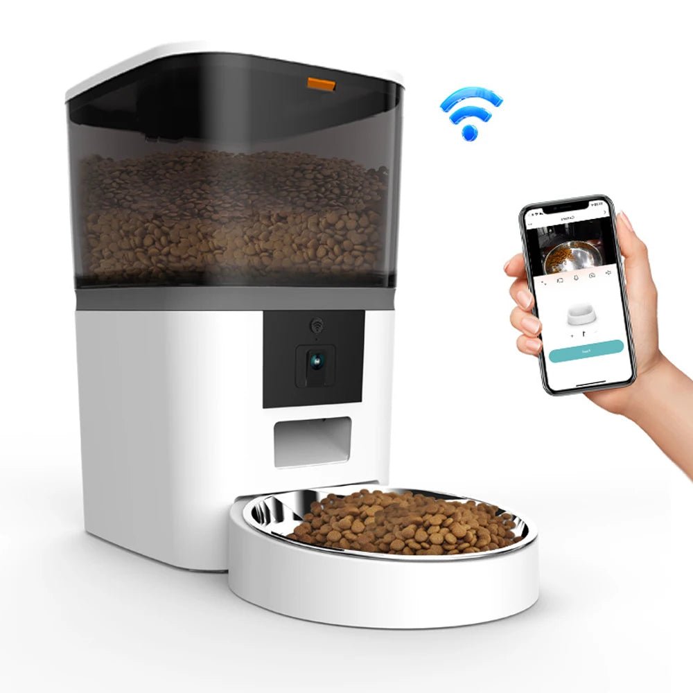 4L Smart Auto Pet Feeder with HD Camera – Feed Two Pets Remotely
