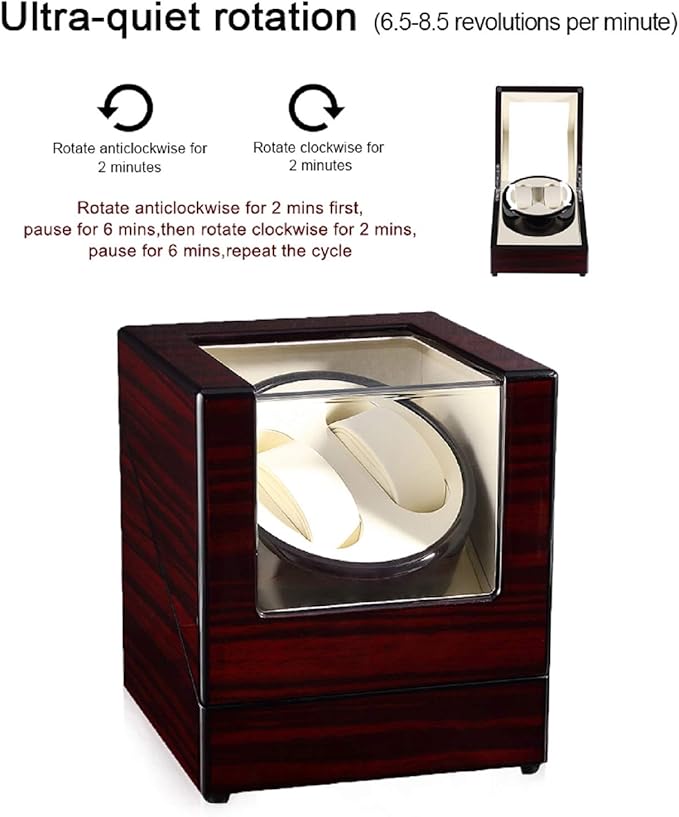 Watch Winder Box Luxury Wooden Watch Storage Case