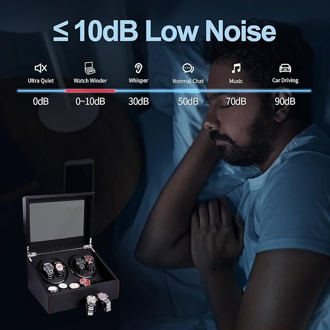 Watch Winder for Automatic Watches with 6 Watches Storages