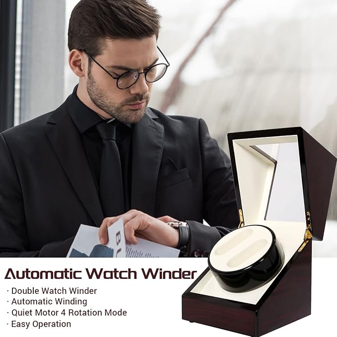 Watch Winder Box Luxury Wooden Watch Storage Case
