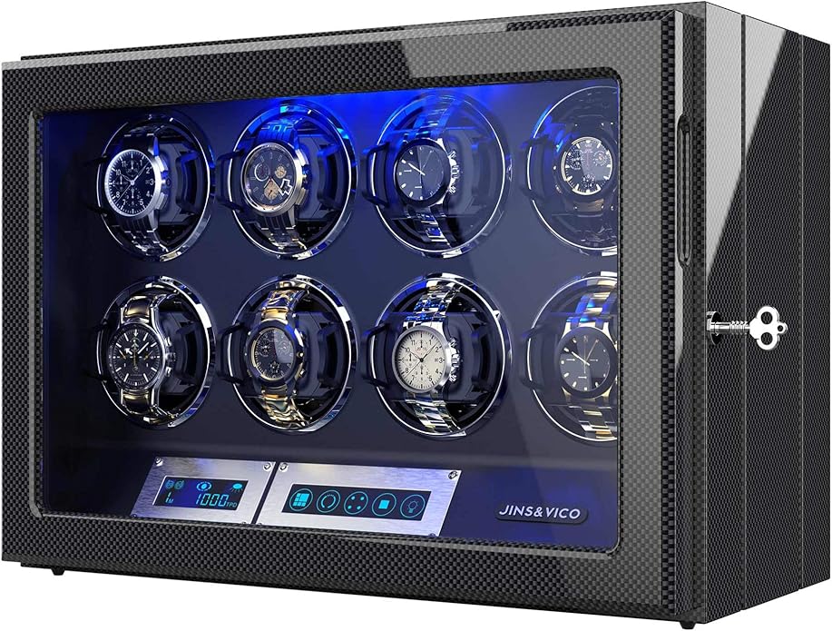 Watch Winder, Adjustable [Upgraded] Pillow, 8 Winding Positions