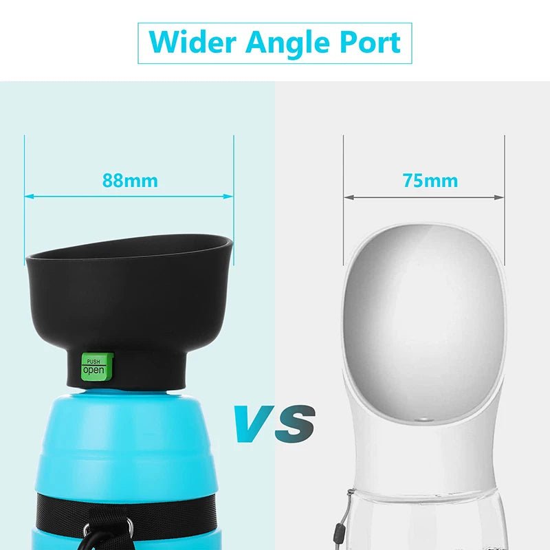 850ML Portable Dog Water Bottle – Leakproof Travel Drink Dispenser for Outdoor Walks & Hiking