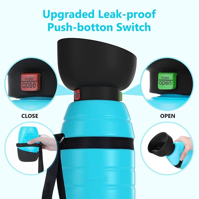 850ML Portable Dog Water Bottle – Leakproof Travel Drink Dispenser for Outdoor Walks & Hiking