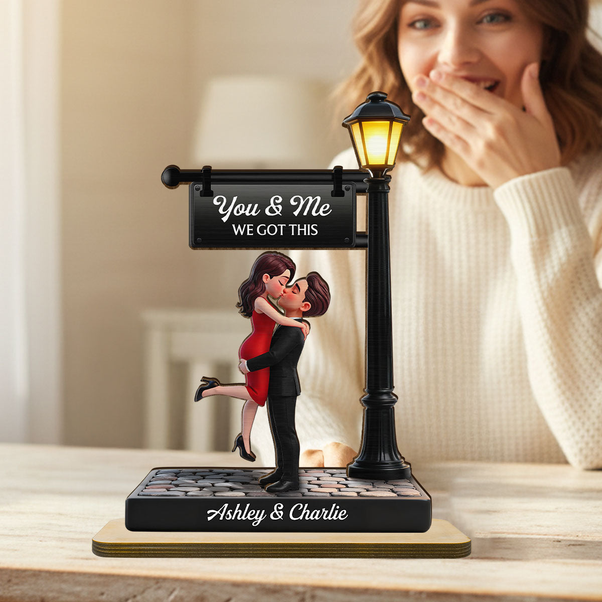 Personalized Couple Wooden Plaque – Custom Name Anniversary & Wedding Gift