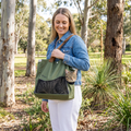 Breathable Canvas Cat Carrier Tote Bag with Mesh Window