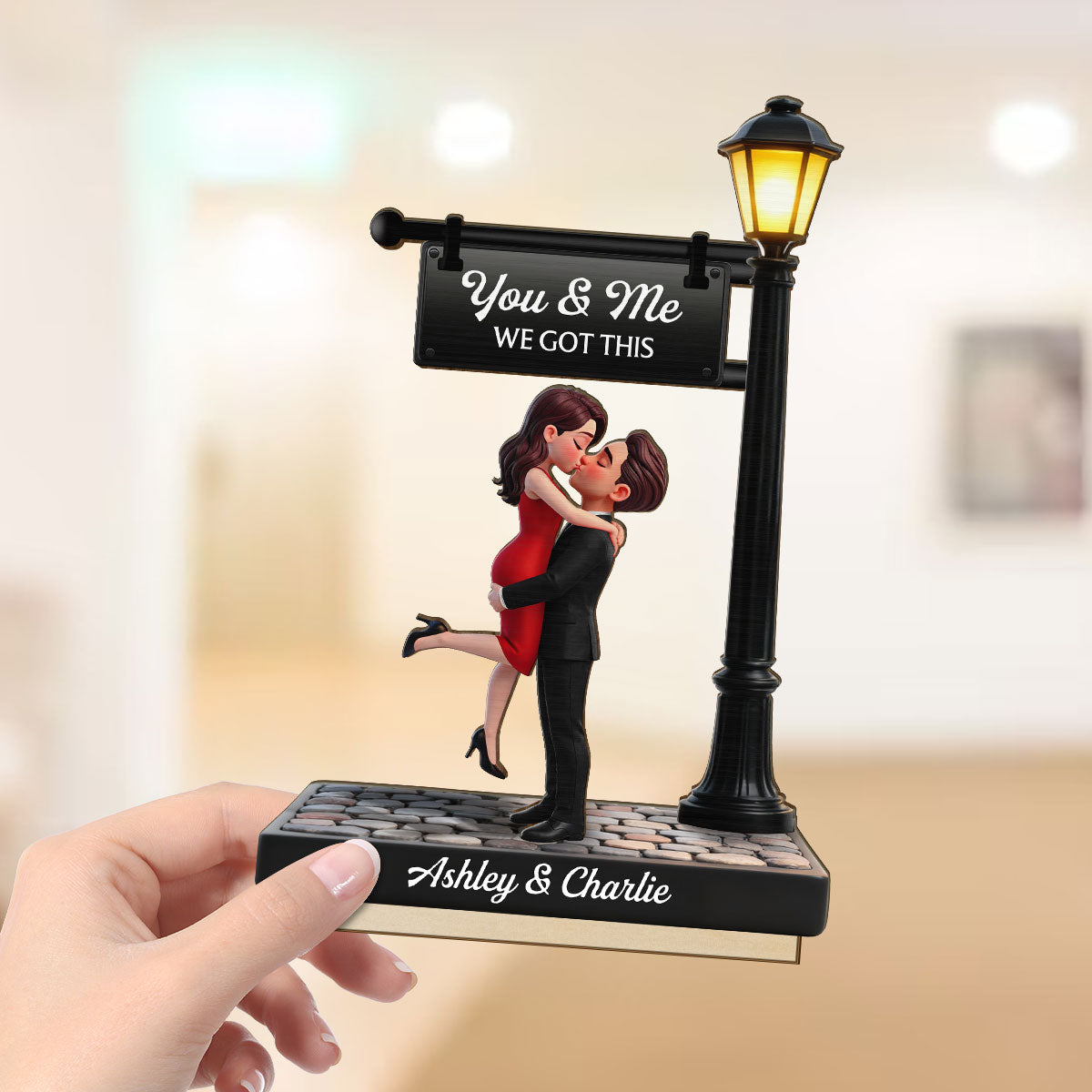 Personalized Couple Wooden Plaque – Custom Name Anniversary & Wedding Gift