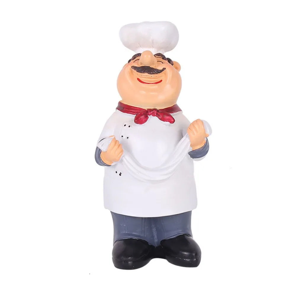 Handicraft Rustic Bakery Chef Resin Statue Simulated Crafts Farmhouse Cake Shop Decor Collectible Funny Doll