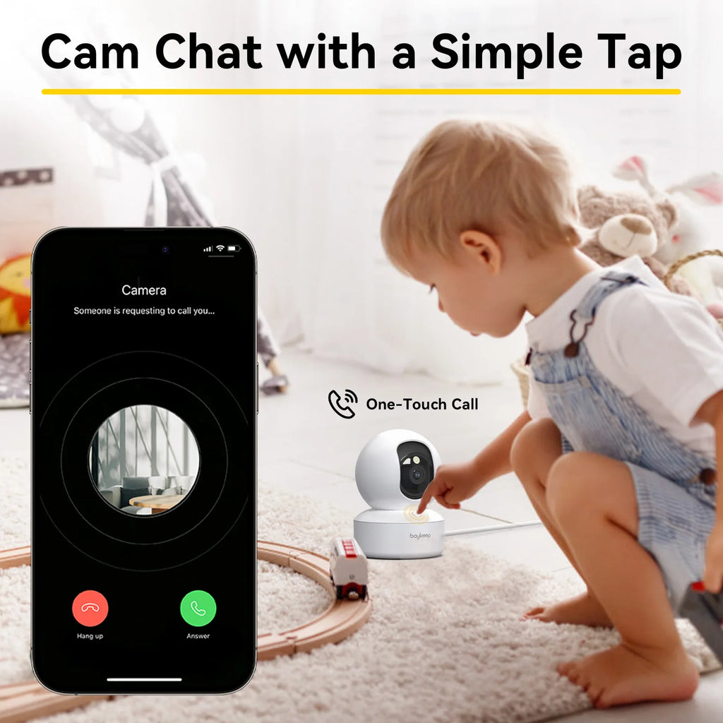 2K Pet Camera with 360° Pan & Tilt – 5G/2.4GHz WiFi Indoor Dog & Baby Monitor with 2-Way Audio