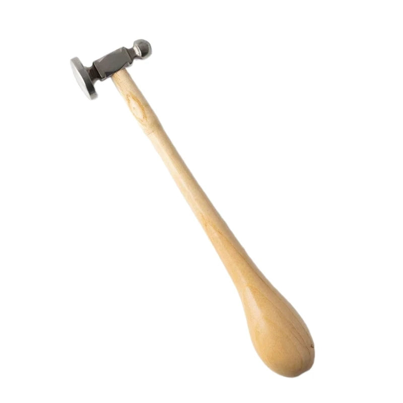 Jewelry Making Chasing Hammer Round and Flat Faced Small Hammers DIY Craft Tool Wood Handle Hammer for Jewelry Craft Making