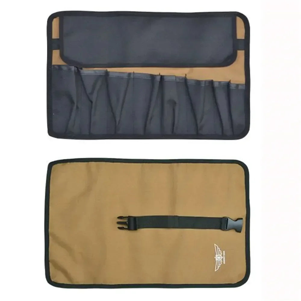 Oxford Cloth Roll Portable Pouch Bag Wrench Tool Foldable Spanner Hammer Camping Pocket Tool Storage Bag Toolkit