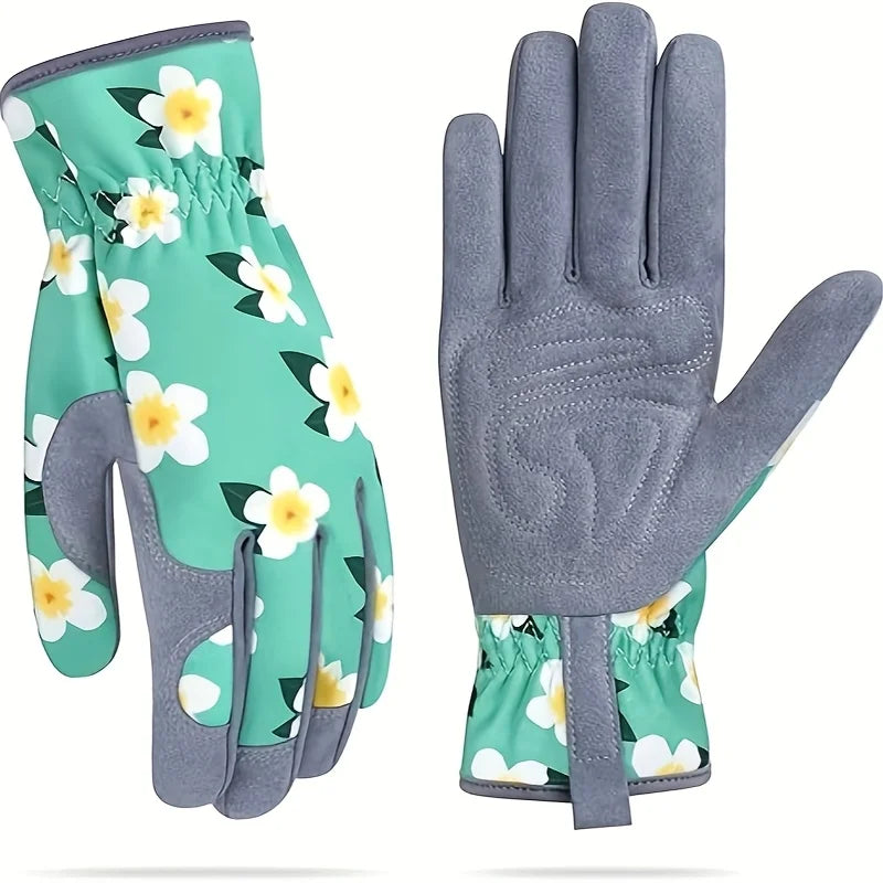 Garden Gloves for Women Floral Gardening Gloves Ladies Soft Breathable Yard Work Glove Light Working Gloves