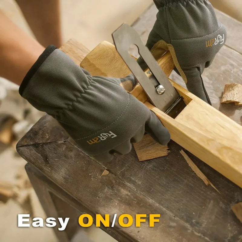 Garden Work Gloves Anti-Slip Abrasion Resistant Touchscreen Protective Thorn Proof for Gardening Planting Repair