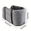 Linen Pet Car Seat Mat – Anti-Slip Portable Travel Bed for Cats & Dogs