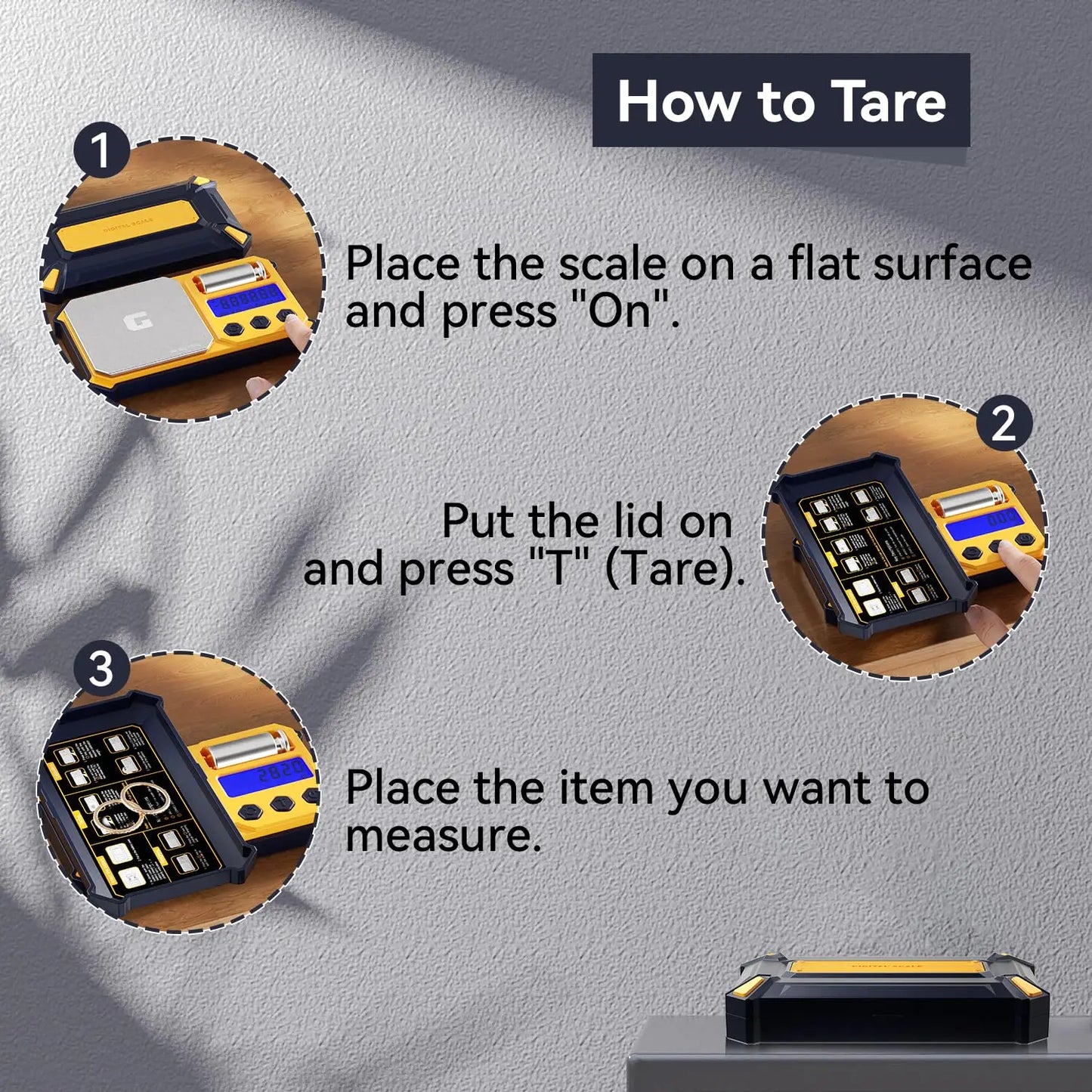 Digital Gram Scale with 300g x 0.01g Capacity,Mini Pocket Scale for Food and Jewelry