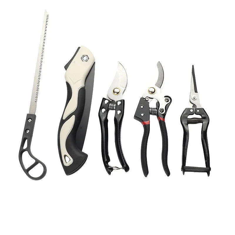 Gardening Five Piece Set, Household Flower Planting Set, Tool Box, Decoration, Branch Shears, Folding Saws, Trimming Tool Set