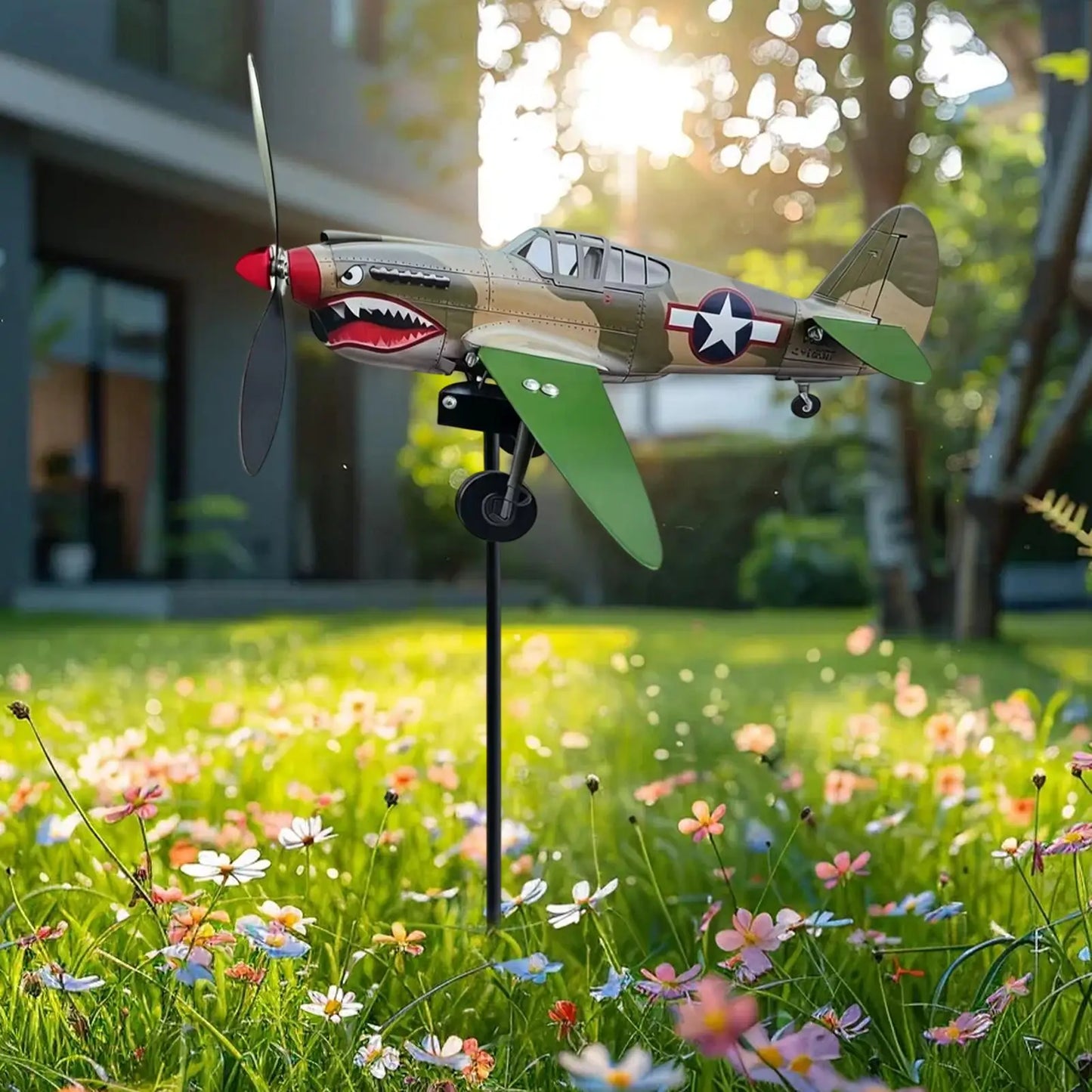Garden Wind Spinners Funny Rotating Decorative Outdoor Wind Spinner Backyard Decor for Yard Lawn Patio Courtyard Flower Bed