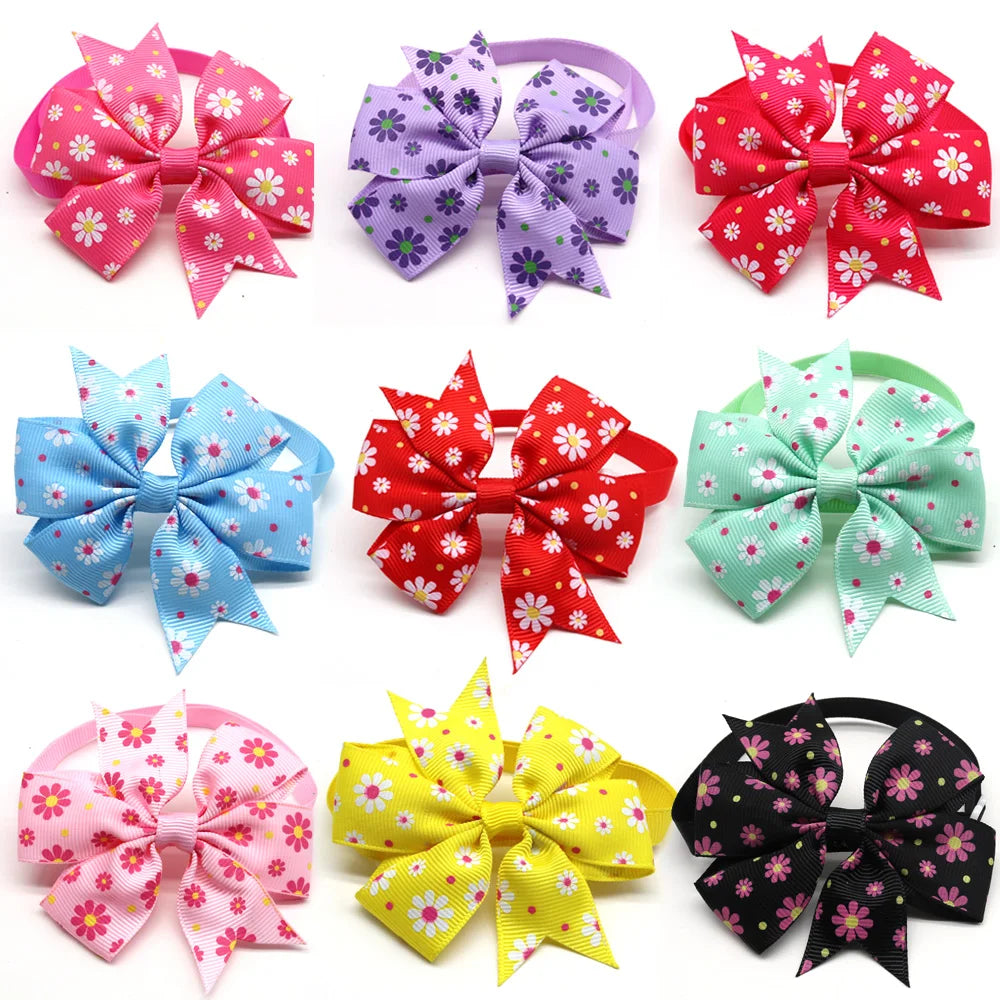 50/100pcs Spring Pet Supplies Cat Pet Bow Tie Small Dog Bowties Nekties Dog Grooming Accessories Samll-Middle Dog Products