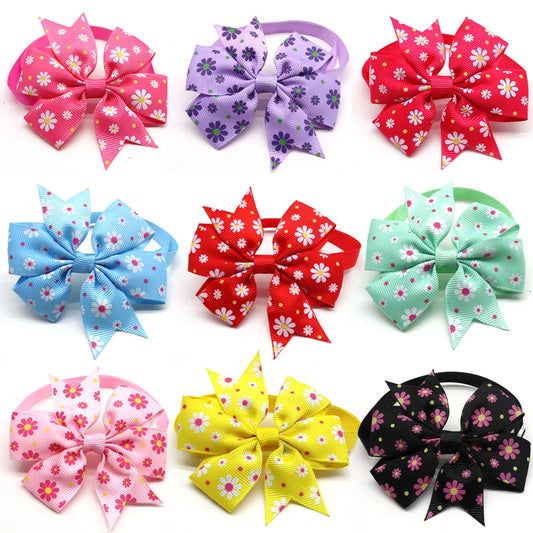 50/100pcs Spring Pet Supplies Cat Pet Bow Tie Small Dog Bowties Nekties Dog Grooming Accessories Samll-Middle Dog Products