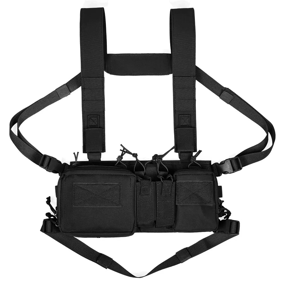 Outdoor Sports Airsoft Gear Combat Assault Molle Vest Accessory Pouch Bag Carrier Tactical Camouflage Chest Rig