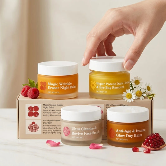 Day Night Skincare Set Gentle Repair Skin Barrier Hydrating Brightening Skins Reduce Wrinkle Dullness Eye Face Skincare Combo