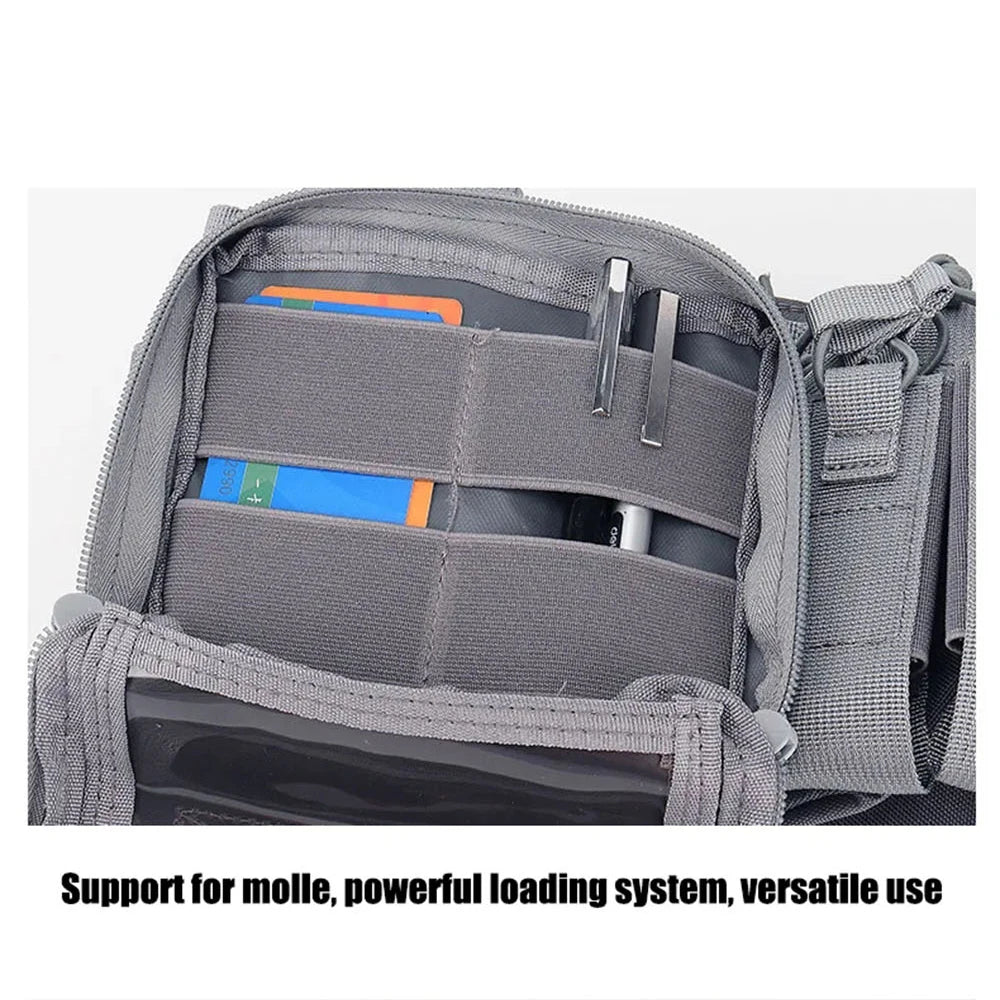 Outdoor Sports Airsoft Gear Combat Assault Molle Vest Accessory Pouch Bag Carrier Tactical Camouflage Chest Rig