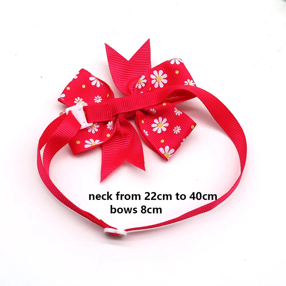 50/100pcs Spring Pet Supplies Cat Pet Bow Tie Small Dog Bowties Nekties Dog Grooming Accessories Samll-Middle Dog Products