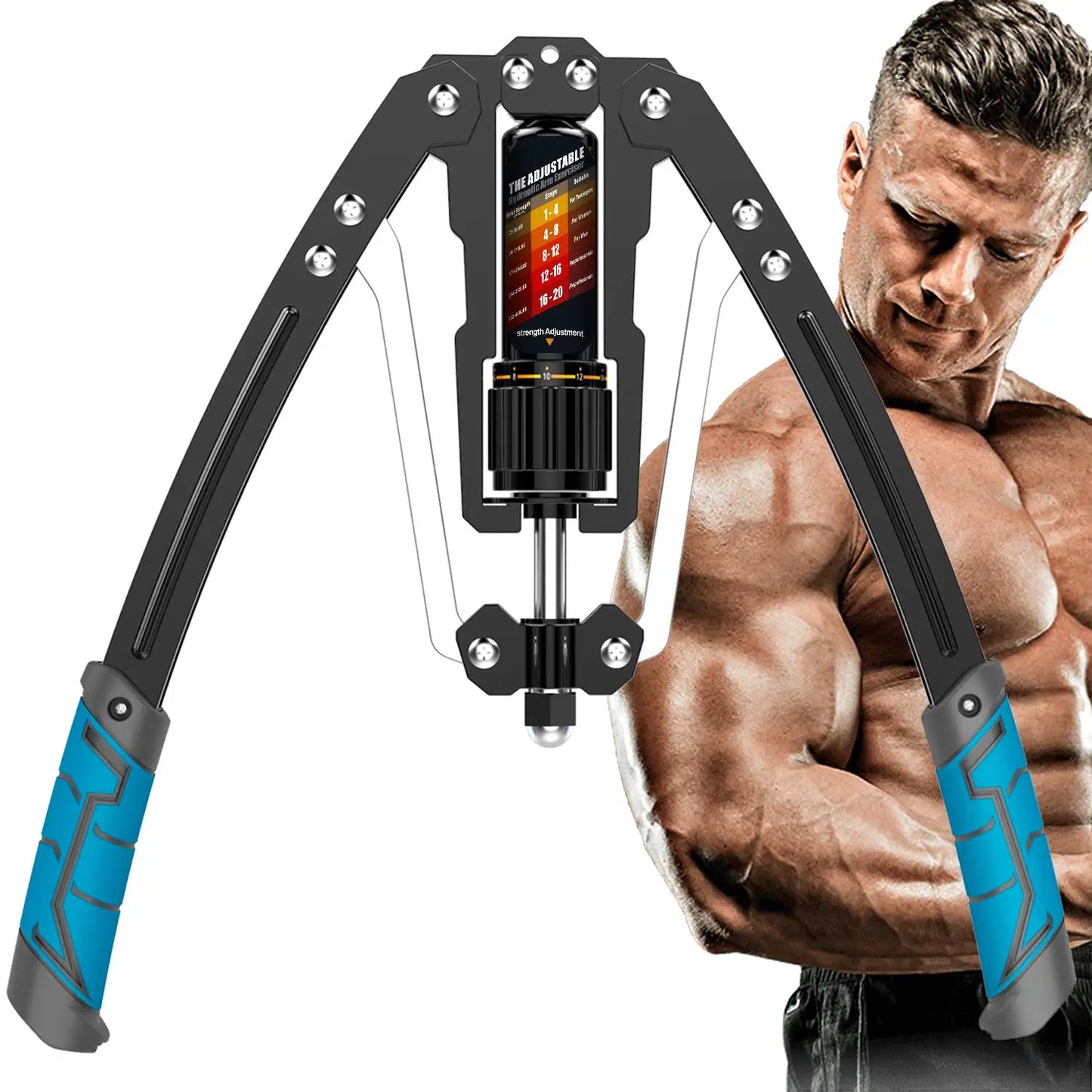 Arm Exercisers - Adjustable 22-440 Pounds Hydraulic Power, Home Chest Amplifiers, Shoulder Muscle Training And Fitness Equipment