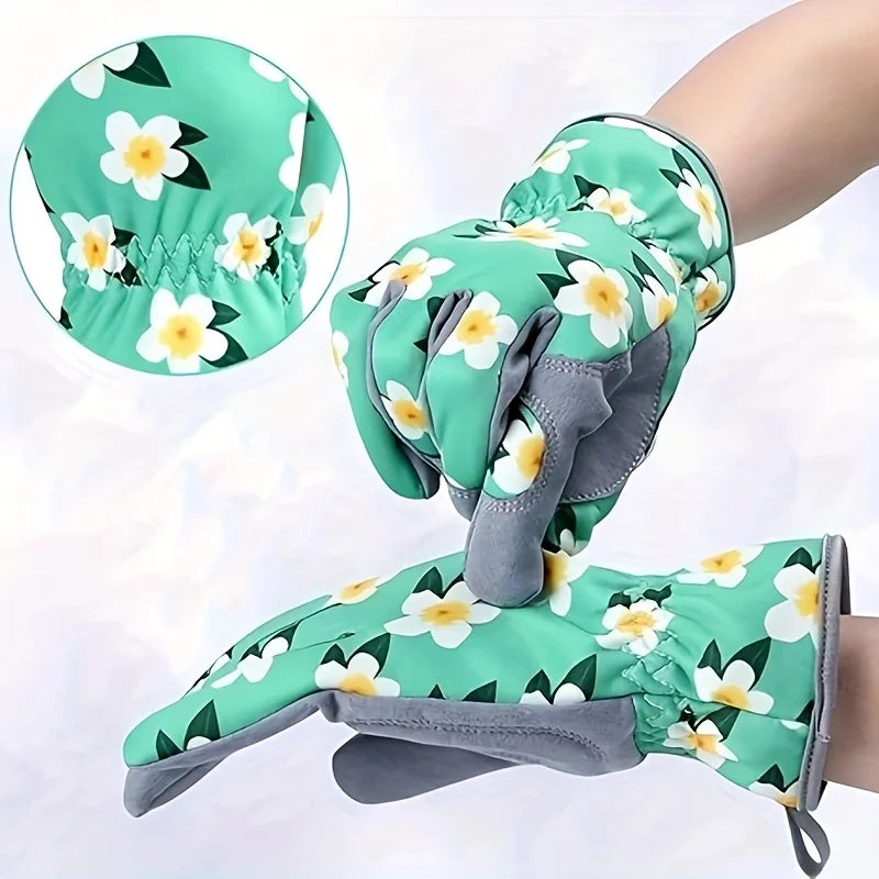 Garden Gloves for Women Floral Gardening Gloves Ladies Soft Breathable Yard Work Glove Light Working Gloves