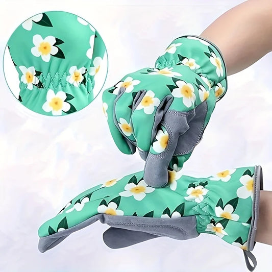 Garden Gloves for Women Floral Gardening Gloves Ladies Soft Breathable Yard Work Glove Light Working Gloves