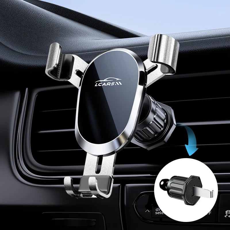 Car Phone Holder Air Conditioning Vent Universal Hook Fixed Navigation Special Durable Gravity Automatic Locking Support Bracket