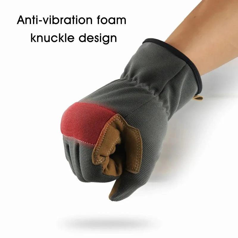 Garden Work Gloves Anti-Slip Abrasion Resistant Touchscreen Protective Thorn Proof for Gardening Planting Repair