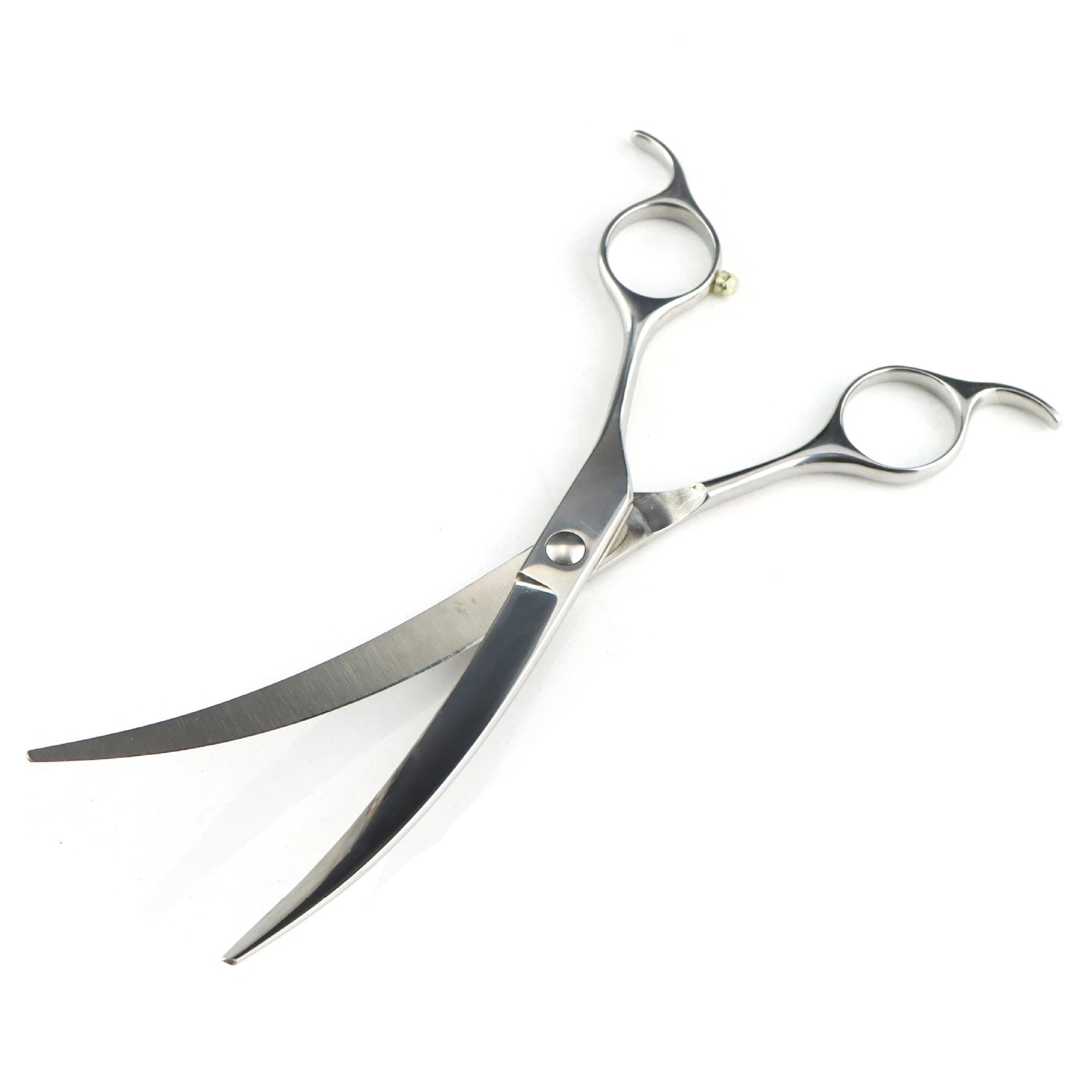 Professional 7" Curved Dog Grooming Scissors – Sharp Pet Beauty Shears for Groomers