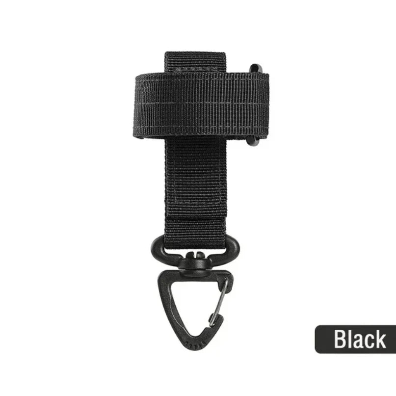 Mountaineering Buckle Outdoor Keychain Tactical Gear Clip Keeper Pouch Belt Keychain Gloves Rope Holder Hook Camping
