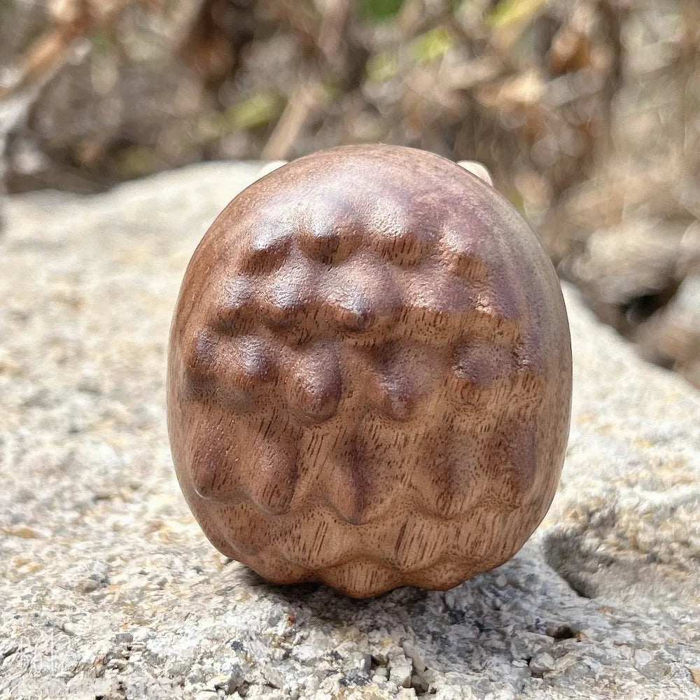 Crafts Hedgehog Statue Creative Wooden Animal Sculpture Decorative Interior Decoration Figurine Cabinet Decoration Crafts