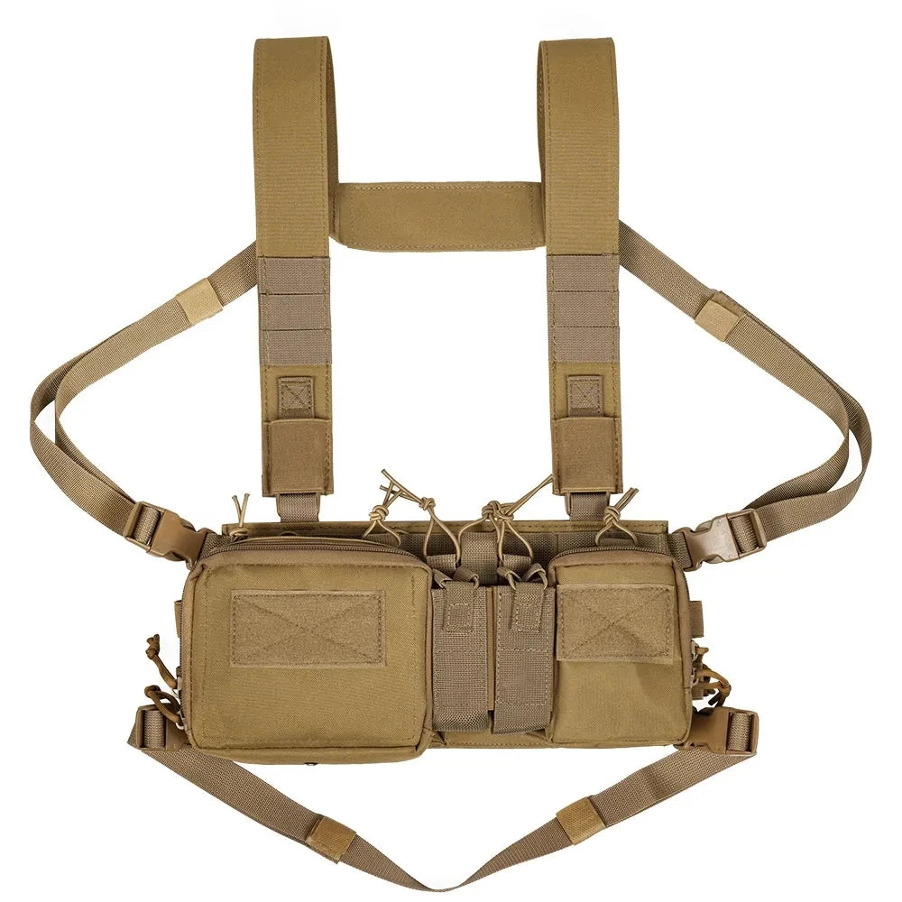 Outdoor Sports Airsoft Gear Combat Assault Molle Vest Accessory Pouch Bag Carrier Tactical Camouflage Chest Rig
