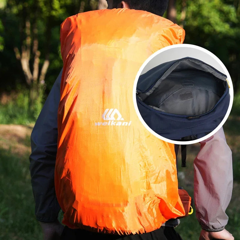 Outdoor Camping Climbing Trekking Bag Hiking Backpack With Rain Cover Large Sport Gear Organiser Daypack Travel Luggage Rucksack