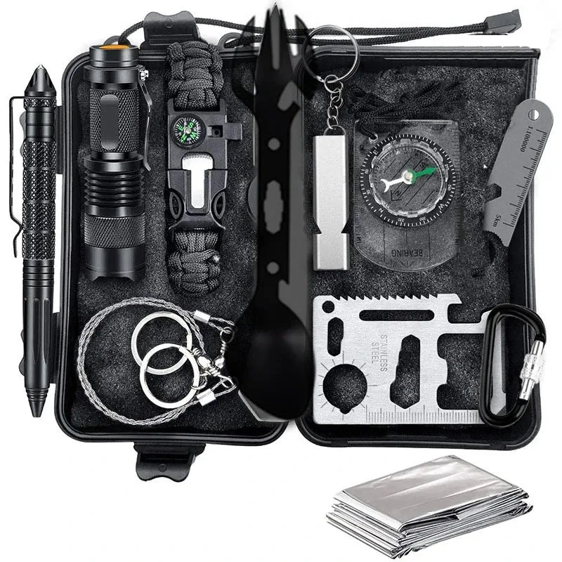 Professional Car Survival First Aid Kit Outdoor Camping Hiking First Aid Kit Emergency Gear Outdoor SOS Wilderness Adventure