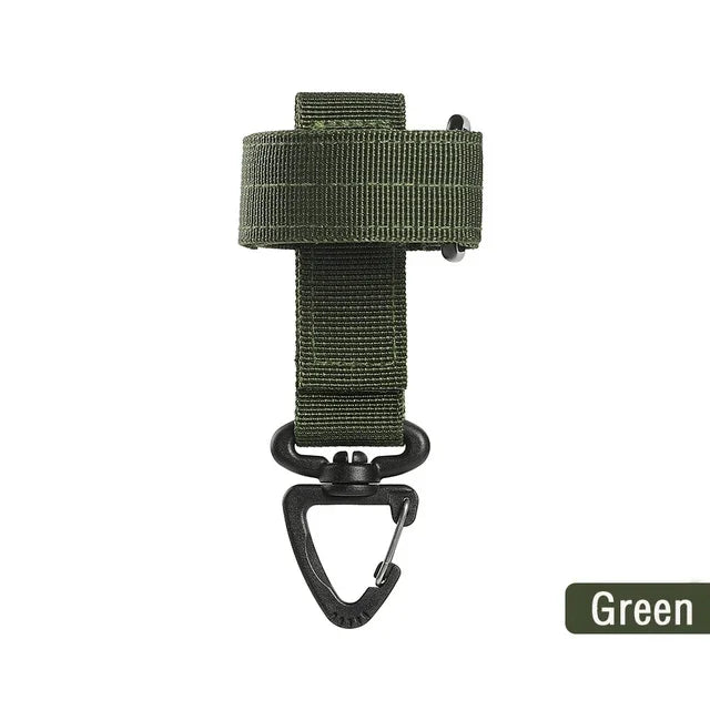 Mountaineering Buckle Outdoor Keychain Tactical Gear Clip Keeper Pouch Belt Keychain Gloves Rope Holder Hook Camping