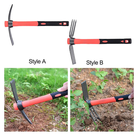 Garden Hoe and cultivator Rustproof Finish Gardening Planting Tool for Lawn