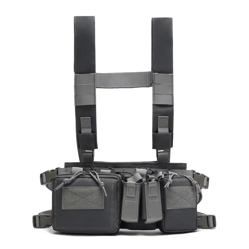 Outdoor Sports Airsoft Gear Combat Assault Molle Vest Accessory Pouch Bag Carrier Tactical Camouflage Chest Rig